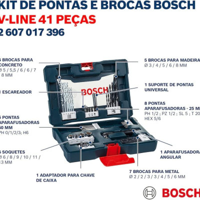 BỘ MŨI KHOAN 41 MÓN (MỚI) BOSCH 2607017396 - HÀNG CHÍNH HÃNG