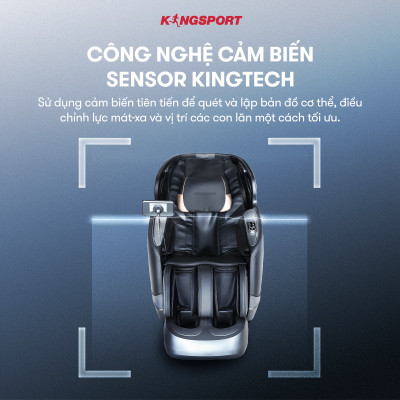 Ghế massage KINGSPORT Standard G15 công nghệ mới Kingtech Touch Pro, massage kéo giãn toàn thân