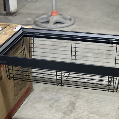 Phụ kiện của tủ áo (Giỏ để đồ gấp đa năng dạng nan, ray giảm chấn mã GW003.800 thương hiệu Gerari)