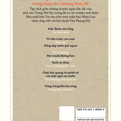 Tuyển Tập Truyện Ngắn Trang Thế Hy - Bìa Cứng