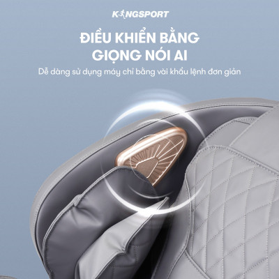 Ghế massage KINGSPORT G83 hệ thống con lăn hiện đại, con lăn lòng bàn chân 3 cấp độ, nhiệt hồng ngoại kép
