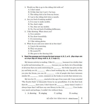 Combo 4 cuốn: Đề kiểm tra Tiếng Anh 6 +7+8+9 (Kết Nối Tri Thức Và Cuộc Sống) (HA-MK)
