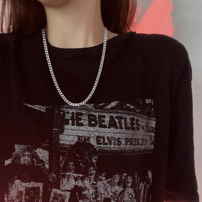 Dây Chuyền Nam Nữ Chuỗi Trơn Basic Màu Bạc - Vòng Cổ Chuỗi Trơn Vừa Unisex Đơn Giản Đẹp PTDCNA15