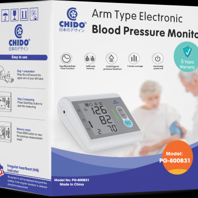 Máy đo huyết áp bắp tay CHIDO phiên bản mới - Bảo hành 5 năm tại nhà