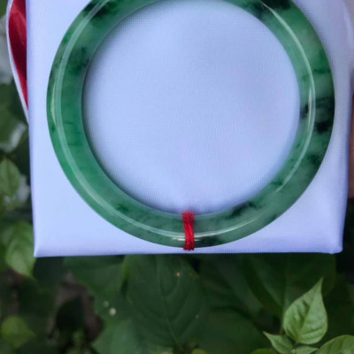 VÒNG TAY ĐÁ CẨM THẠCH CAO CẮP ĐẸP XANH LÝ SƠN THỦY A 49 NỮ 49KG ĐẾN 58KG 