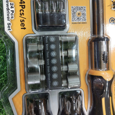 BỘ TUỐC NƠ VÍT ĐA NĂNG 24 CHI TIẾT INGCO HKSDB0248 - HÀNG CHÍNH HÃNG