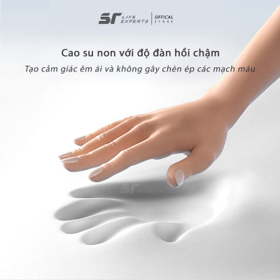 Gối Kê Lưng Tích Hợp Massage Chườm Nóng, Đệm Lưng Chống Đau Lưng, Thoát Vị Đĩa Đệm, Giảm Đau Cột Sống - Sairui