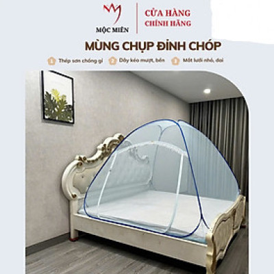 Mùng chụp , Màn chụp tự bung Đỉnh Nhọn cao cấp Mộc Miên - Màn F1 -2022 ( hình thật )