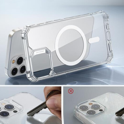  Ốp Lưng Hỗ Trợ Sạc Không Dây Từ Tính Dành Cho iPhone 15 Pro Max / iPhone 15 Pro, ESR Air Armor Clear Case (HaloLock) - HÀNG CHÍNH HÃNG