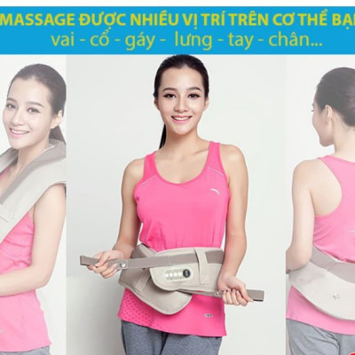 Massage vật lý trị liệu đốt sống cổ lưng vai gáy tặng kèm massage mini