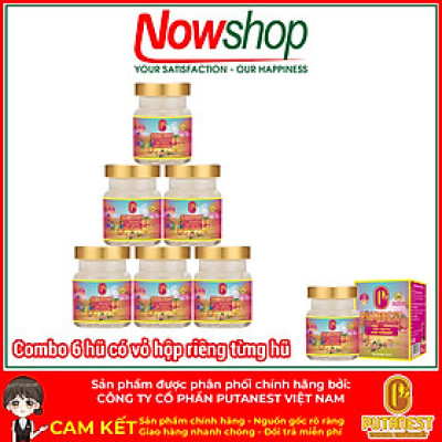 Yến chưng Kids PUTANEST hộp quà tặng cao cấp 12 hũ 70ml tăng đề kháng ăn ngủ ngon bé khỏe mạnh