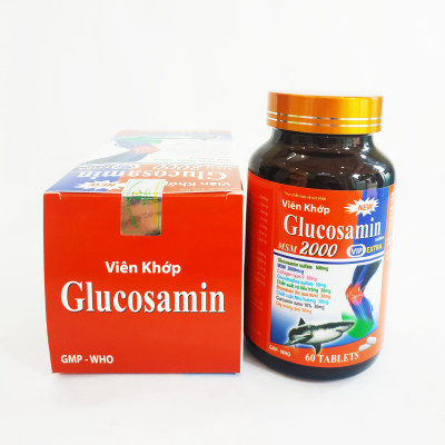 VIÊN KHỚP GLUCOSAMIN – GIÚP PHỤC HỒI VÀ GIẢM ĐAU XƯƠNG KHỚP – SCHIFF GLUCOSAMINE – LỌ 60 VIÊN