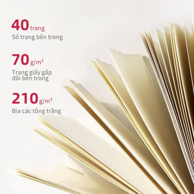 Combo 3 Cuốn Sổ Tay Ghi Chép Khâu Gáy 40 Trang Deli - FTZ03-01