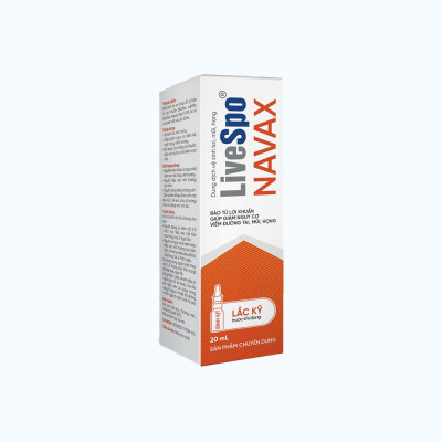 LiveSpo Navax Dung Dịch Vệ Sinh Tai Mũi Họng Chai 20ml