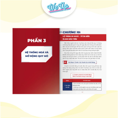 Sách Hướng dẫn thực chiến Kiếm tiền xuyên biên giới từ Youtube (Weupbooks)