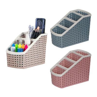 Khay đựng bút 4 ngăn để bàn nhựa VIỆT NHẬT 5696 - màu ngẫu nhiên