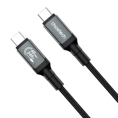 Cáp sạc nhanh Type C to Type C 240w Choetech XCC-1040 hỗ trợ truyền tải dữ liệu 8K@60Hz - Hàng chính hãng
