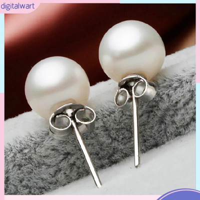 Cặp khuyên tai đính ngọc trai nhân tạo màu trắng tinh khiết cá tính sang trọng dành cho nữ