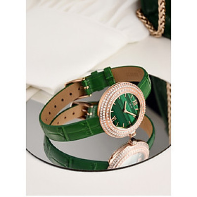 Đồng Hồ Nữ I&W Carnival 3008L Chính Hãng BH 24T Chịu Nước 30m Kính Chống Xước Dây Da Cao Cấp ( Máy Quartz)