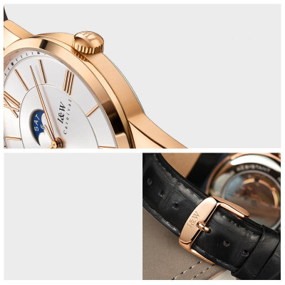 Đồng hồ nam chính hãng IW CARNIVAL IW528G-1 Kính sapphire ,chống xước,Chống nước 30m ,Bảo hành 24 tháng,Máy cơ (Automatic),Dây da cao cấp