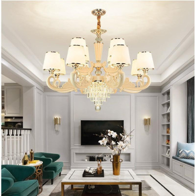 Đèn chùm KATI 12 tay , 8 tay hàng chuẩn xịn phong cách hiện đại - kèm bóng Led chuyên dụng (ảnh chụp thật 100%)