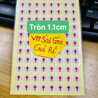 Xấp 10 Tờ Tomy Hình Mũi Tên 1320 Hình, Decan Hình Dán Mũi Tên Đánh Dấu Lỗi Sản Phẩm