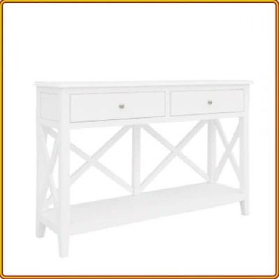 Bàn trang trí Juno Sofa 120 x  35  x 78 cm màu trắng