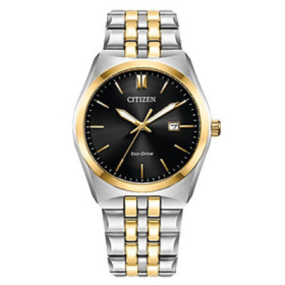 Đồng Hồ Nam Citizen Dây Kim Loại Máy Eco-Drive BM7334-58E - Mặt Đen