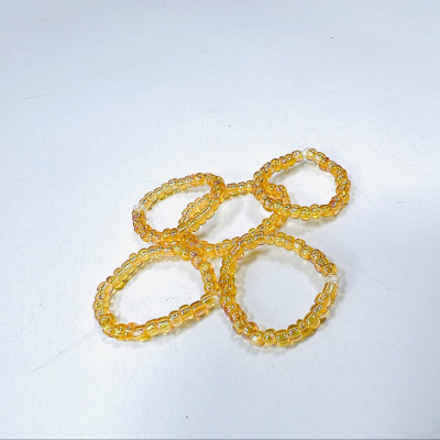 PHỤ KIỆN NỮ HANDMADE MÀU VÀNG MÃ 08 DẠNG TRÒN TRONG SUỐT LẤP LÁNH