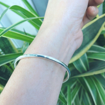 Lắc Tay Vòng Tay Nữ Trơn Đặc  Bạc Ta Nguyên Chất S99 Bạc Hiểu Minh LTU501