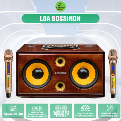 Loa hát karaoke xách tay Bossinon K100A - Hàng chính Hãng