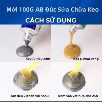 Keo AB dán sắt kim loại rất tiện lợi hàng loại tốt 
