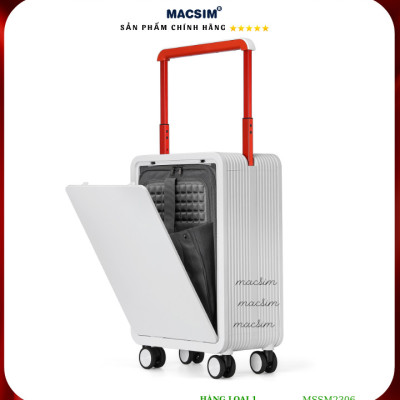 Vali cao cấp Macsim SMLV2306 cỡ 20 inch màu trắng, màu xanh, màu tím - Hàng loại 1