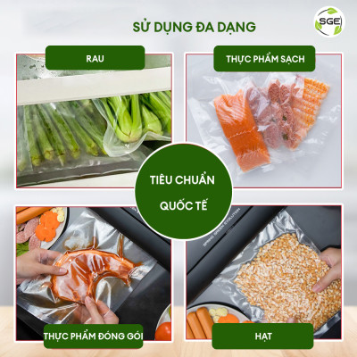 Túi Hút Chân Không Mặt Trơn B1D Kích Thước 30cm x 50 cm. Làm Từ Hạt Nhựa Nguyên Sinh Cao Cấp Tiêu Chuẩn Vệ Sinh ATTP, Không Chứa Chất Gây Ung Thư, Dùng Được Trong Lò Vi Sóng. Hàng Chính Hãng Chất Lượng Cao Cấp. Giá Bán Theo 1kg. 