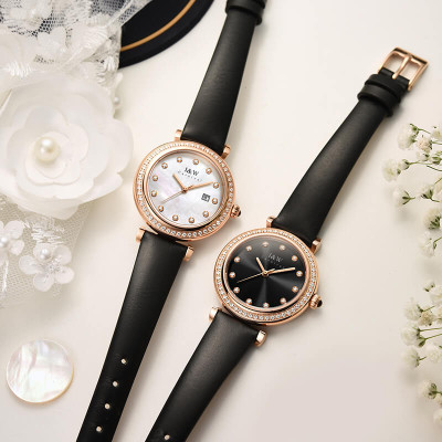 Đồng Hồ Nữ I&W Carnival 556L Chính Hãng BH 24T Chịu Nước 30m Kính Chống Xước Dây Da Cao Cấp ( Máy Quartz)