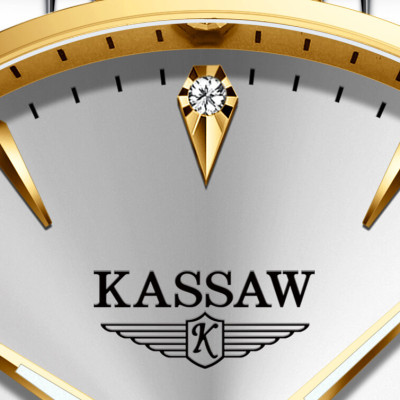 Đồng hồ nam chính hãng KASSAW K555-1 (Mạ vàng 24k)