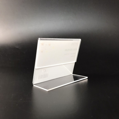 Kệ mica 1 mặt Enter F04-L 100x75mm A7 ngang, Kệ menu chữ L, Khung thông tin sản phẩm, Khung bảng giá, Kệ trưng bày để bàn