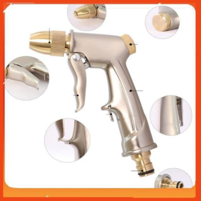 Bộ dây vòi xịt nước rửa xe, tưới cây . tăng áp 3 lần, loại 20m 206701-1 đầu đồng,cút,+ tặng đai