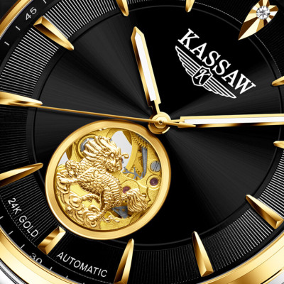 Đồng hồ nam chính hãng KASSAW K700-2 (Mạ vàng 24k)