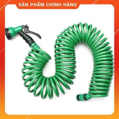Bộ vòi tưới cây, rửa xe co xoắn gọn gàng,tiện lợi 7.5 mét ,15 mét vòi tưới 7 kiểu phun tưới 206791 