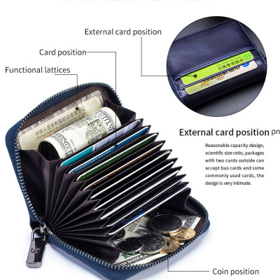 Ví nam đựng tiền đựng giấy phép lái xe thẻ đa năng 100% da bò thật cao cấp phong cách mới