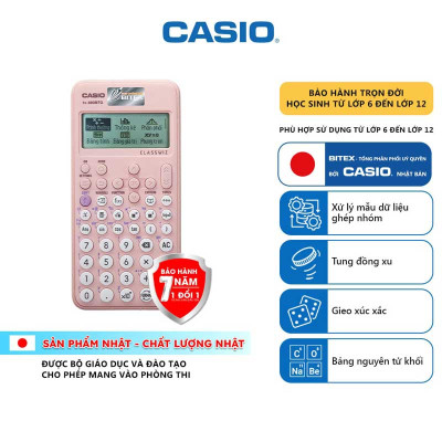 Máy Tính Casio Fx-880BTG (TL) Hồng + Pilot BP-1RT