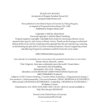 Originals: How Non-Conformists Move The World