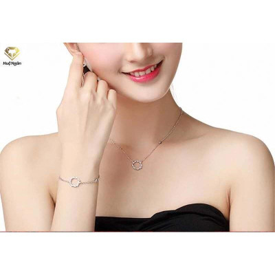 Lắc tay bạc Ý 925 Huệ Ngân - Huyền thoại biển xanh RYB140125