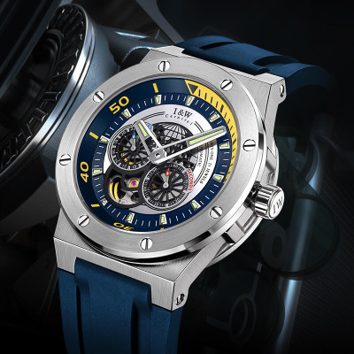 Đồng Hồ Nam I&W Carnival 619G2 Chính Hãng Full Box Chống Nước Kính Chống Xước Dây Silicone BH 5 Năm (Máy Cơ Tự Động)