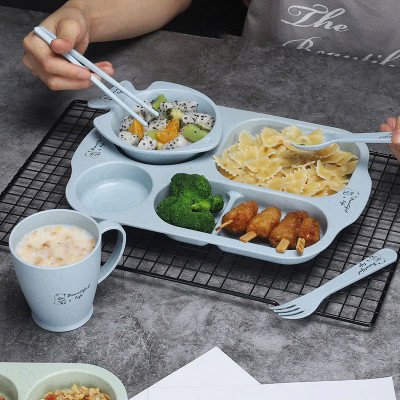 Bộ khay ăn dặm 6 món cho bé Beautiful life - Giao màu ngẫu nhiên