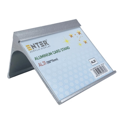 Bảng thông tin để bàn nhôm Enter AL31 100x75mm, Khung thông tin sản phẩm, Khung bảng giá, Kệ trưng bày để bàn