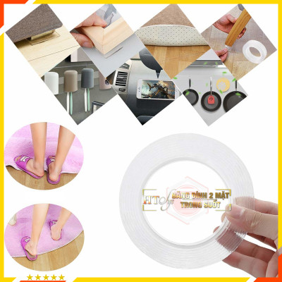 Băng keo 2 mặt ma thuật trong suốt siêu dính các dụng cụ trong nhà HT SYS