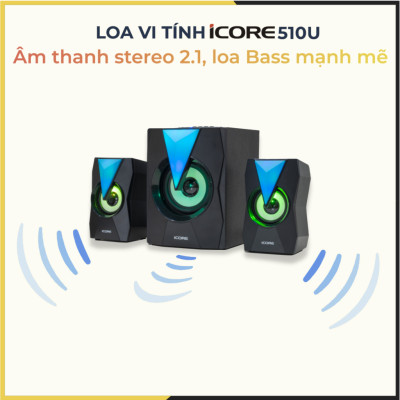Loa Vi Tính 2.1 iCore 510U - Hàng Chính Hãng