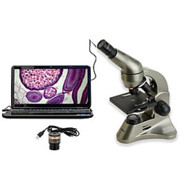 Kính hiển vi sinh học soi tinh trùng, tế bào Carson MS-040 (40-800x) kèm Camera (Hàng chính hãng)